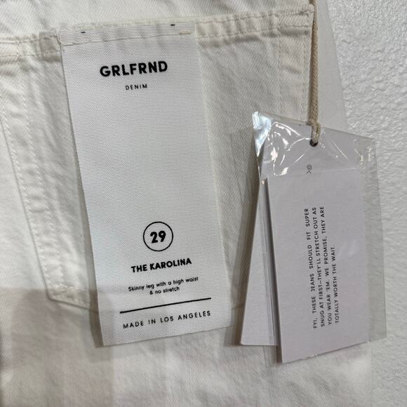 GRLFRND White Flag Karolina High Rise Skinny Sz 29 NWT - Picture 9 of 15